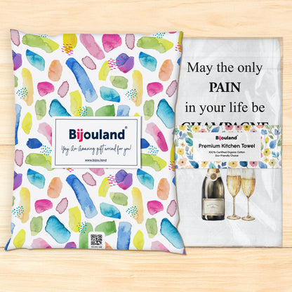 Funny Champagne Kitchen Towel - May the only pain in your life be Champagne Flour Sack Towel