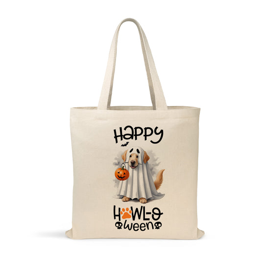 Happy Howl-O-Ween Dog Tote Bag