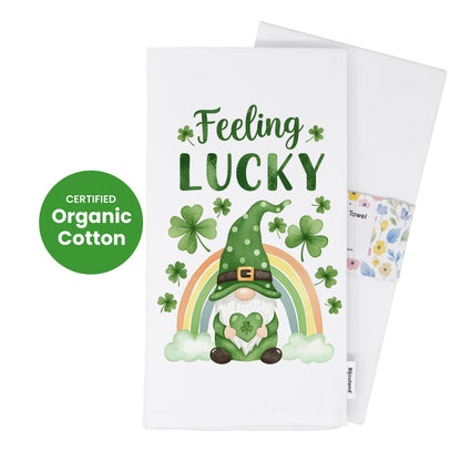 Feeling Lucky Gnome - St. Patrick's Day Kitchen Towel