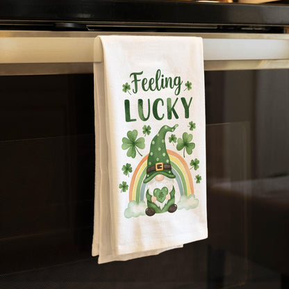 Feeling Lucky Gnome - St. Patrick's Day Kitchen Towel